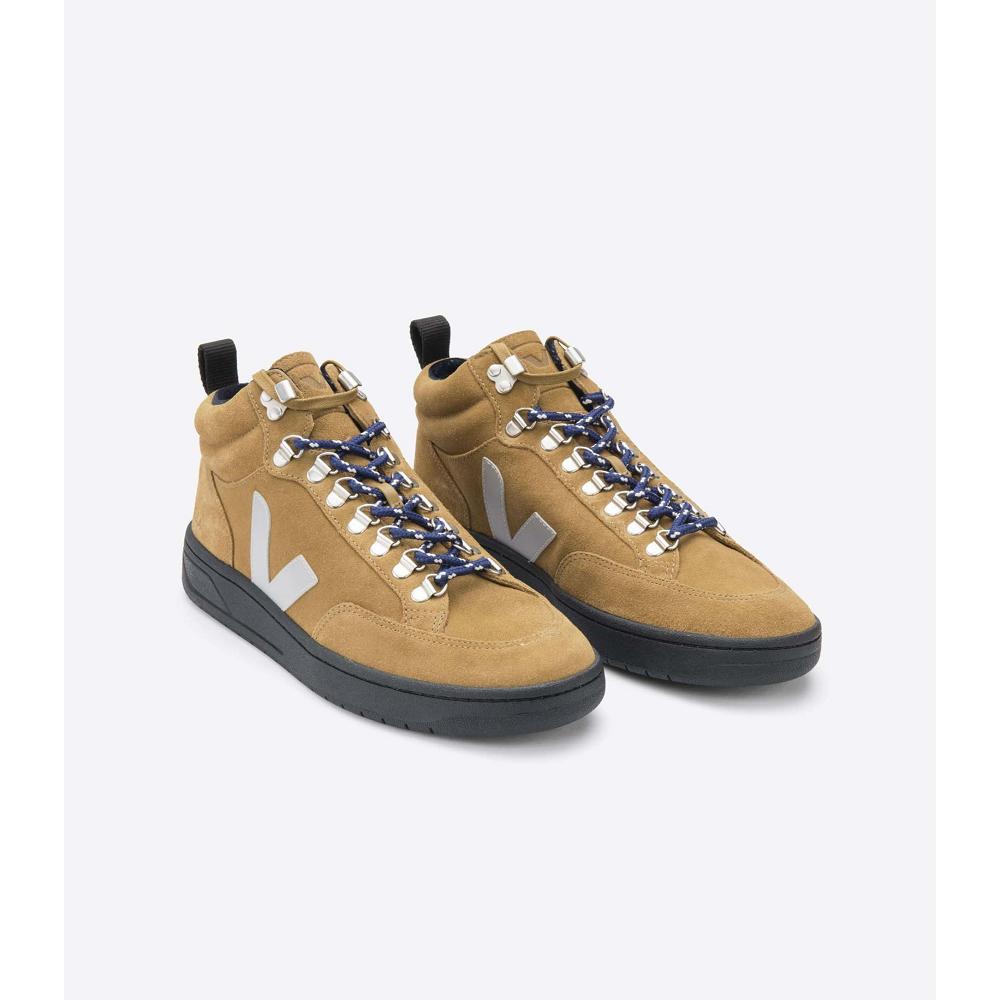 Women's Veja RORAIMA SUEDE High Tops Khaki | ZA 359KOR